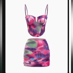 Corset Top and Mini Skirt